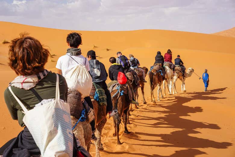 Riding through the desert